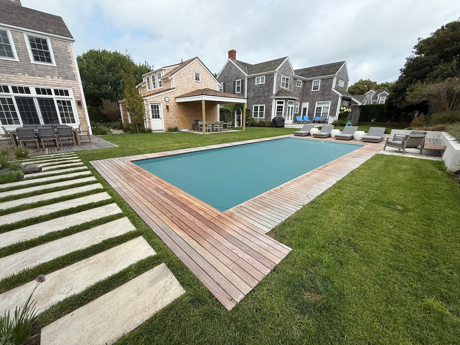 Custom gunite pool and spa project by Blue Water Pools & Spas